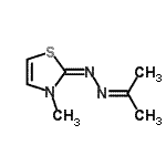 CAS 登录号：753011-53-9， (2E)-2-(异亚丙基亚肼基)-3-甲基-2,3-二氢-1,3-噻唑