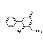 CAS 登录号：753026-61-8， 3-乙基-4-亚甲基-5-苯基-2-环己烯-1-酮