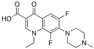 CAS#: 75338-41-9, 1-Ethyl-6,8-Difluoro-7-(4-Methylpiperazin-1-Yl)-4-Oxoquinoline-3-Carboxylic Acid