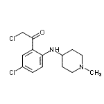 CAS#: 753413-06-8, 2-Chloro-1-{5-chloro-2-[(1-methyl-4-piperidinyl)amino]phenyl}ethanone