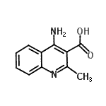 CAS 登录号：75353-49-0， 4-氨基-2-甲基-3-喹啉羧酸