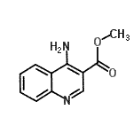CAS 登录号：75353-53-6， 甲基4-氨基-3-喹啉羧酸酯