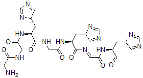 CAS#: 75356-90-0, (2S)-2-[[2-[(2-Aminoacetyl)Amino]Acetyl]Amino]-3-(4H-Imidazol-4-Yl)-N-[2-[[(2S)-3-(4H-Imidazol-4-Yl)-1-[[2-[[(2S)-1-(4H-Imidazol-4-Yl)-3-Oxopropan-2-Yl]Amino]-2-Oxoethylidene]Amino]-1-Oxopropan-2-Yl]Amino]-2-Oxoethyl]Propanamide