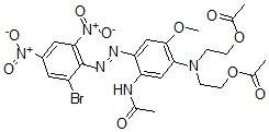CAS#: 75497-74-4, 2-[[5-Acetamido-4-(2-Bromo-4,6-Dinitrophenyl)Diazenyl-2-Methoxyphenyl]-(2-Acetyloxyethyl)Amino]Ethyl Acetate
