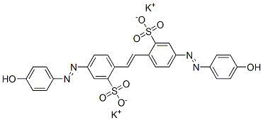 CAS 登录号：75508-33-7， 5-[2-(4-氧代-1-环己-2,5-二烯亚基)肼基]-2-[(E)-2-[4-[2-(4-氧代-1-环己-2,5-二烯亚基)肼基]-2-磺酸苯基]乙烯基]苯磺酸二钾
