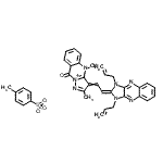 CAS#: 75535-20-5, 3-[2-(1,3-Diallyl-1,3-dihydro-2H-imidazo[4,5-b]quinoxalin-2-ylidene)ethylidene]-2,4-dimethyl-9-oxo-4,9-dihydro-3H-pyrazolo[5,1-b]quinazolin-10-ium 4-methylbenzenesulfonate