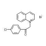 CAS#: 75613-96-6, 1-[2-(4-Chlorophenyl)-2-oxoethyl]quinolinium bromide