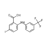 CAS 登录号：756477-21-1， 5-碘-2-{[3-(三氟甲基)苯基]氨基}苯甲酸