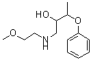 CAS 登录号：7565-14-2， 1-(2-甲氧基乙基)氨基-3-苯氧基-2-丁醇
