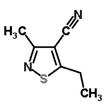 CAS#: 756531-49-4, 5-Ethyl-3-methyl-1,2-thiazole-4-carbonitrile
