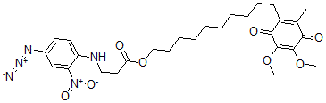 CAS#: 75656-28-9, 2,3-Dimethoxy-5-Methyl-6-(10-(4-(Azido-2-Nitroanilinopropionoxy))Decyl)-1,4-Benzoquinone
