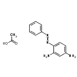 CAS 登录号：75660-25-2， 4-(苯基偶氮)-1,3-苯二胺乙酸酯(1:1)