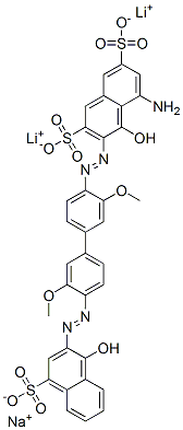 CAS#: 75673-19-7, 5-Amino-4-Hydroxy-3-[[4'-[(1-Hydroxy-4-Sulfo-2-Naphthalenyl)Azo]-3,3'-Dimethoxy [1,1'-Biphenyl]-4-Yl]Azo]-2,7-Naphthalenedisulfonic Acid Dilithium Monosodium Salt