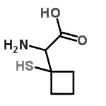 CAS 登录号：756765-00-1， 氨基(1-硫基环丁基)乙酸