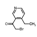 CAS 登录号：757180-99-7， 2-溴-1-(4-乙基-3-吡啶基)乙酮