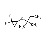 CAS 登录号：757203-91-1， 1,1-二氟-2-[(2-甲基-2-丁炔基)氧基]环丙烷