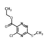 CAS#: 75824-03-2, Ethyl 5-chloro-3-(methylsulfanyl)-1,2,4-triazine-6-carboxylate