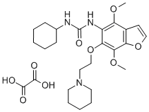 CAS 登录号：75883-69-1， N-(4,7-二甲氧基-6-(2-哌啶乙氧基)-5-苯并呋喃基)-N'-环己基脲草酸酯