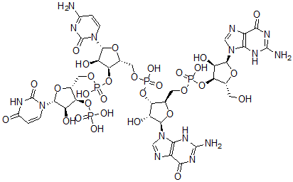 CAS#: 75902-87-3, [(2R,3S,4R,5R)-5-(2-Amino-6-Oxo-3H-Purin-9-Yl)-2-[[[(2R,3S,4R,5S)-5-(2-Amino-6-Oxo-3H-Purin-9-Yl)-4-Hydroxy-2-(Hydroxymethyl)Oxolan-3-Yl]Oxy-Hydroxyphosphoryl]Oxymethyl]-4-Hydroxyoxolan-3-Yl] [(2R,3S,4R,5R)-5-(4-Amino-2-Oxopyrimidin-1-Yl)-3-[[(2R,3S,4R,5R)-5-(2,4-Dioxopyrimidin-1-Yl)-4-Hydroxy-3-Phosphonooxyoxolan-2-Yl]Methoxy-Hydroxyphosphoryl]Oxy-4-Hydroxyoxolan-2-Yl]Methyl Hydrogen Phosphate