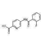 CAS#: 759427-33-3, 5-[(2-Fluorobenzoyl)amino]-2-pyridinecarboxylic acid