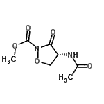CAS#: 75975-46-1, Methyl (4R)-4-acetamido-3-oxo-1,2-oxazolidine-2-carboxylate