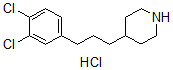 CAS 登录号：76000-02-7， 4-[3-(3,4-二氯苯基)丙基]哌啶盐酸盐