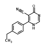 CAS 登录号：760966-51-6， 6-(4-乙基苯基)-4-氧代-1,4-二氢-5-嘧啶甲腈
