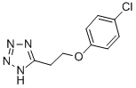 CAS 登录号：76167-89-0， 5-[2-(4-氯苯氧基)乙基]-2H-四唑