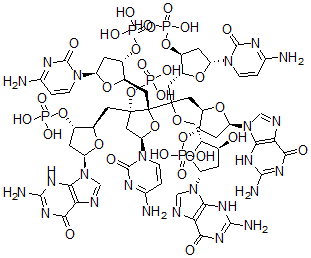 CAS 登录号：76186-50-0， [(2R,3S,5R)-2-[2-[[(2R,3S,5R)-5-(2-氨基-6-氧代-3H-嘌呤-9-基)-3-羟基四氢呋喃-2-基]甲氧基]-1-[(2R,3S,5R)-5-(2-氨基-6-氧代-3H-嘌呤-9-基)-3-膦酰氧基四氢呋喃-2-基]-3-[(2R,3S,5R)-5-(4-氨基-2-氧代嘧啶-1-基)-3-膦酰氧基四氢呋喃-2-基]丙-2-基]-3-[[(2R,3S,5R)-5-(2-氨基-6-氧代-3H-嘌呤-9-基)-3-膦酰氧基四氢呋喃-2-基]甲基]-5-(4-氨基-2-氧代嘧啶-1-基)-2-[[(2R,3S,5R)-5-(4-氨基-2-氧代嘧啶-1-基)-3-膦酰氧基四氢呋喃-2-基]甲基]四氢呋喃-3-基]磷酸二氢酯