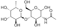 CAS 登录号：76211-71-7， 2-乙酰氨基-2-脱氧-4-O-(alpha-L-吡喃岩藻糖基)-D-吡喃葡萄糖