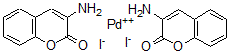 CAS 登录号:76295-02-8, 顺式-二(2-氧代-2H-1-苯并吡喃-3-基氨合)二碘钯(II)