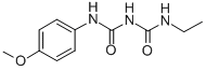 CAS 登录号：76298-86-7， 1-氨基甲酰-1-乙基-3-(4-甲氧基苯基)脲