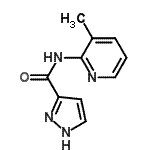 CAS 登录号：763108-39-0， N-(3-甲基-2-吡啶基)-1H-吡唑-3-甲酰胺
