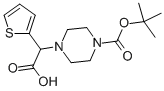 CAS 登录号：763109-79-1， 2-(噻吩-2-基)-3-(4-叔丁氧羰基-哌嗪-1-基)乙酸