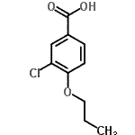 CAS 登录号：76327-32-7， 3-氯-4-丙氧基苯甲酸