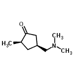 CAS 登录号：763920-15-6， (2R,4S)-4-[(二甲基氨基)甲基]-2-甲基环戊酮