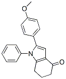 CAS 登录号：76410-25-8， 2-(4-甲氧基苯基)-1-苯基-6,7-二氢-5H-吲哚-4-酮