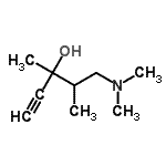 CAS 登录号：764588-49-0， 5-(二甲基氨基)-3,4-二甲基-1-戊炔-3-醇