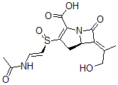 CAS#: 76466-24-5, (5R,6E)-3-[(R)-[(E)-2-Acetamidoethenyl]Sulfinyl]-6-(1-Hydroxypropan-2-Ylidene)-7-Oxo-1-Azabicyclo[3.2.0]Hept-2-Ene-2-Carboxylic Acid
