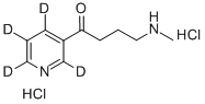 CAS 登录号：764661-23-6， 4-(甲基氨基)-1-(3-吡啶基-D4)-1-丁酮二盐酸盐