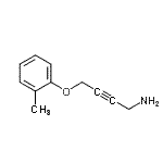 CAS 登录号：764709-90-2， 4-(2-甲基苯氧基)-2-丁炔-1-胺