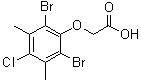 CAS 登录号：764710-09-0， (2,6-二溴-4-氯-3,5-二甲基苯氧基)乙酸