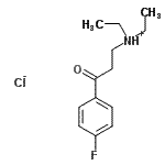 CAS 登录号：76475-75-7， 3-(二乙基氨基)-1-(4-氟苯基)-1-丙酮盐酸盐(1:1)