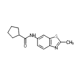 CAS#: 765285-43-6, N-(2-Methyl-1,3-benzothiazol-6-yl)cyclopentanecarboxamide