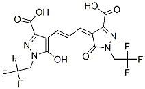 CAS 登录号：76552-35-7， (4Z)-4-[(E)-3-[3-羧基-5-氧代-1-(2,2,2-三氟乙基)-2H-吡唑-4-基]丙-2-烯亚基]-5-氧代-1-(2,2,2-三氟乙基)吡唑-3-羧酸
