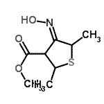 CAS#: 76576-03-9, Methyl (4E)-4-(hydroxyimino)-2,5-dimethyltetrahydro-3-thiophenecarboxylate