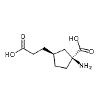 CAS 登录号：765876-74-2， (1S,3S)-1-氨基-3-(2-羧基乙基)环戊烷羧酸
