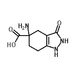 CAS#: 765878-70-4, 5-Amino-3-oxo-2,3,4,5,6,7-hexahydro-1H-indazole-5-carboxylic acid