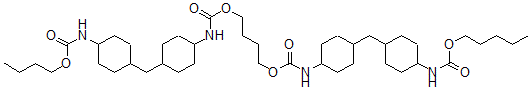 CAS#: 76600-67-4, 4-[[4-[[4-(Butoxycarbonylamino)Cyclohexyl]Methyl]Cyclohexyl]Carbamoyloxy]Butyl N-[4-[[4-(Pentoxycarbonylamino)Cyclohexyl]Methyl]Cyclohexyl]Carbamate