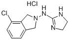 CAS 登录号：76727-72-5， 4-氯-2-(2-咪唑啉-2-基氨基)异吲哚啉